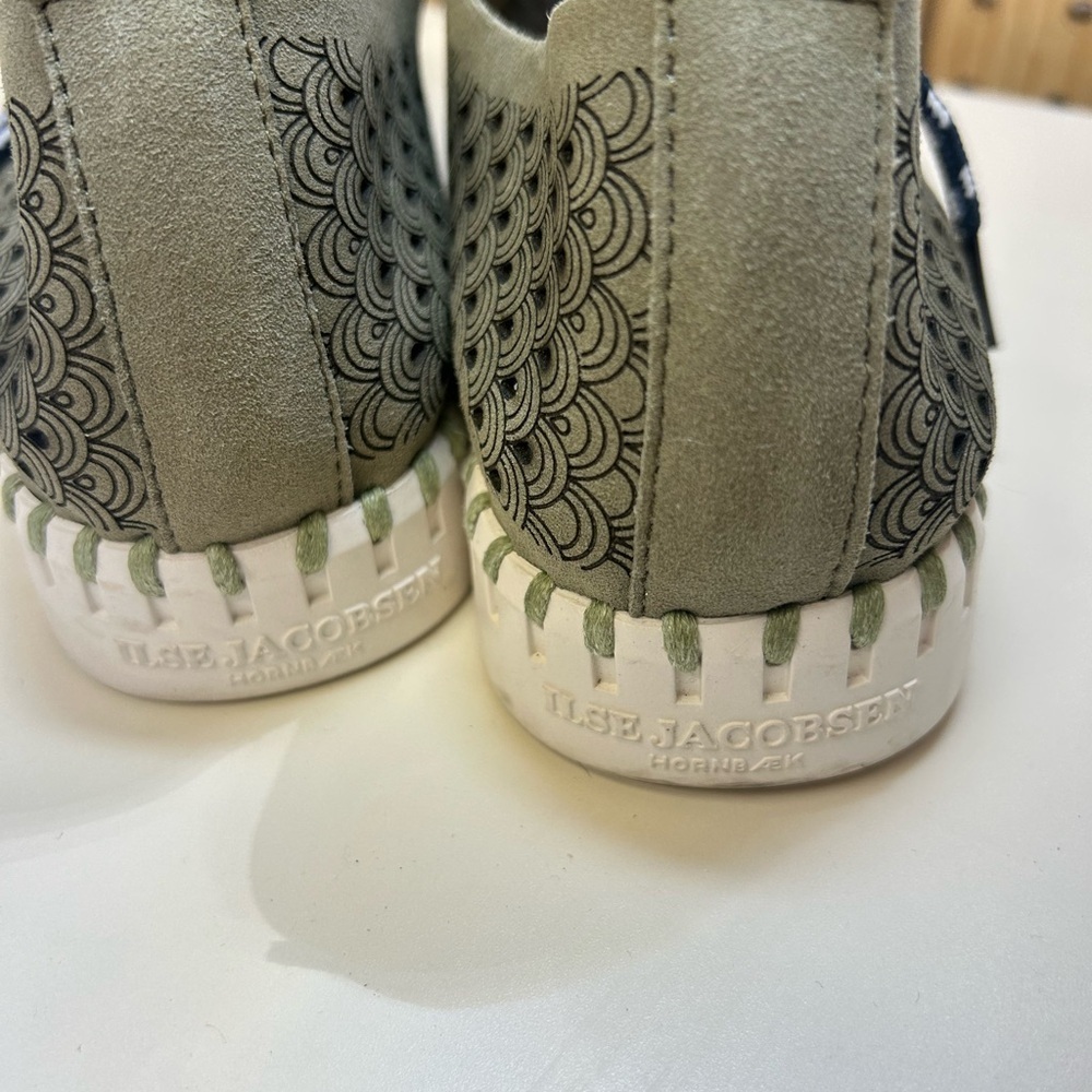 Ilse Jacobsen Perforated Slip On Shoes With Laces size 7 - Picture 8 of 8